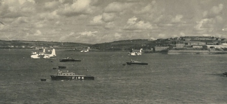 Sealplane Tenders in Pembroke Dock 1954